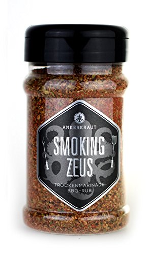Ankerkraut Smoking Zeus, Gewürzmischung zum Grillen und Zubereiten von Gyros und Schweinefleisch, 200g im Streuer Ankerkraut Smoking Zeus, Gewürzmischung zum Grillen und Zubereiten von Gyros und Schweinefleisch, 200g im Streuer