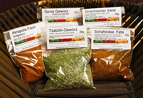 Griechische Gewürze Probierset Griechische Gewürze Probierset