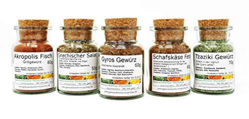 Griechische Gewürze Set im Glas Gewürzkontor München Griechische Gewürze Set im Glas Gewürzkontor München